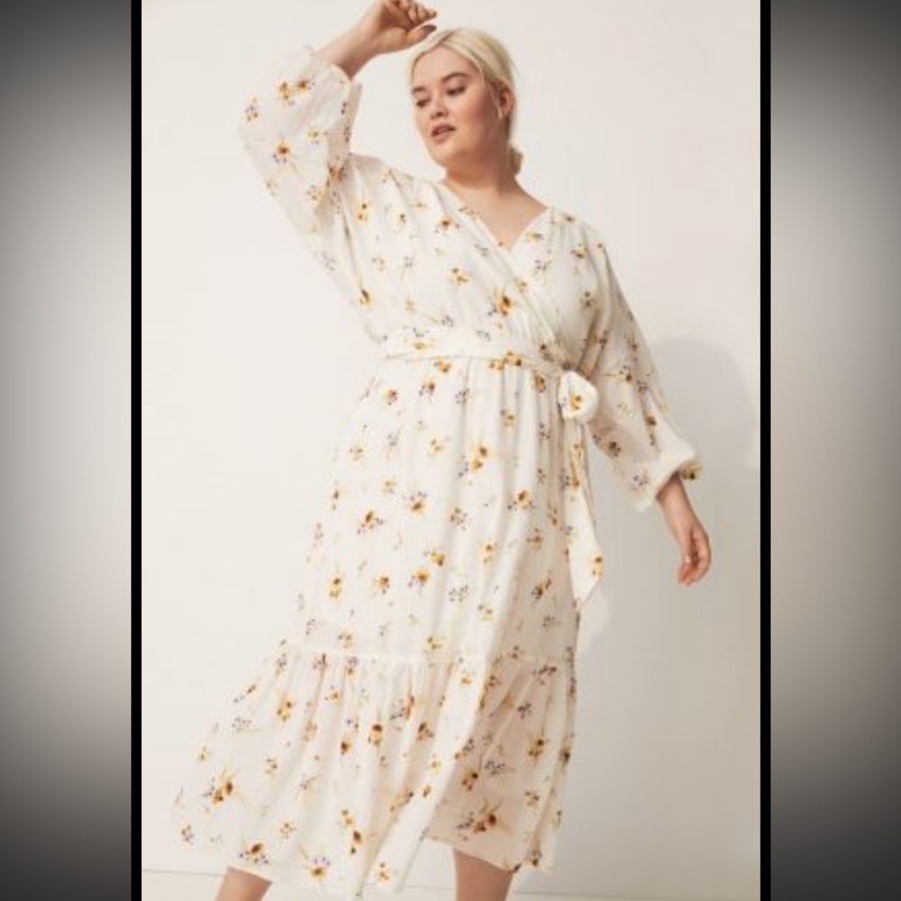 NWOT H&M wildflower long cotton dress